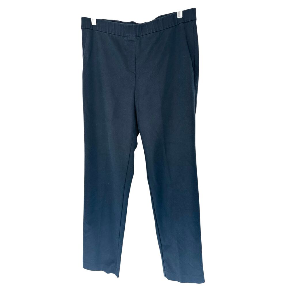 J. Jill‎ Pants Black Basic Casual Work Pull On Stretch Straight Leg Size 8